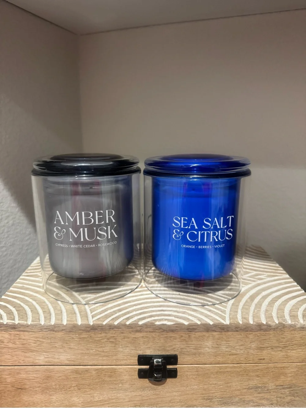 Jill Zarin Home Amber & Musk + Sea Salt & Citrus Candle Bundle